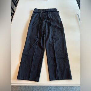 Helmut Lang Archival Wool Cuffed Women’s Trousers High Rise Belted (HLK25883)